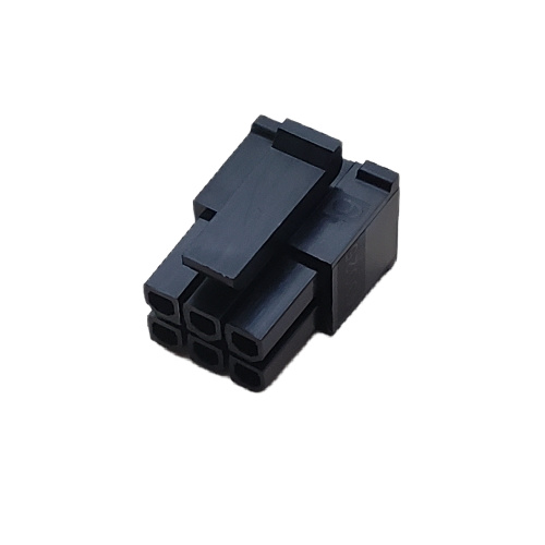 CONNECTOR HEADER 6 POS DUAL ROW FEMALE RECEPTACLE HSG .118P