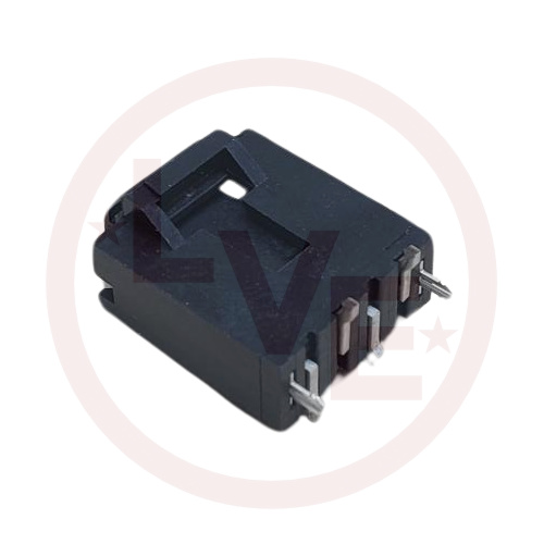 CONNECTOR HEADER 4POS MTE VERTICAL SMT .100"P BLACK