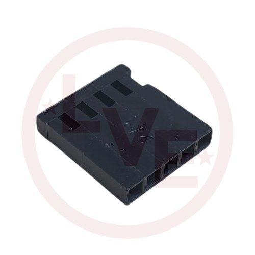 AMP 530554-4 CONNECTOR HEADER 5 POS RECEPTACLE MINI T/SPRING HSG SR .100"P BLACK
