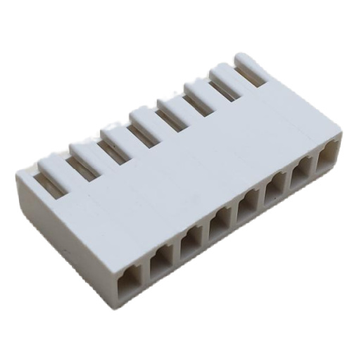 AMP 640250-8 CONNECTOR HEADER 8 POS RECEPTACLE W/RAMP .156"P NATURAL