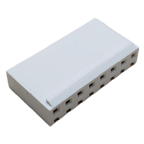 CONNECTOR HEADER 8 POS RECEPTACLE W/RAMP .156"P NATURAL