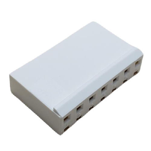 CONNECTOR HEADER 7 POS RECEPTACLE W/RAMP .156"P NATURAL