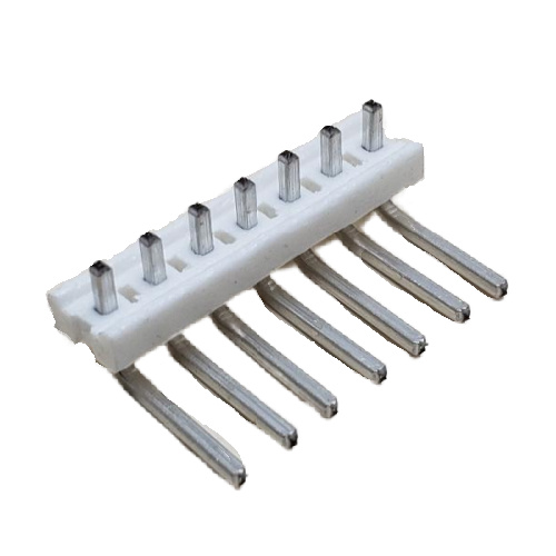 CONNECTOR HEADER 7 POS RIGHT ANGLE .156"P NATURAL