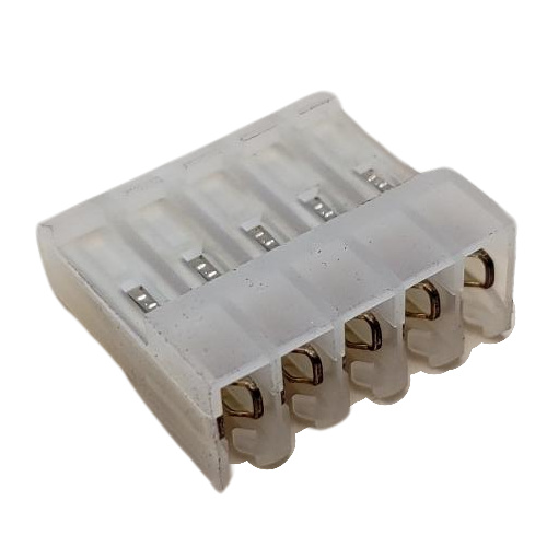TERMINAL HEADER 5 POS RECEPTACLE 18 AWG .156"P MTA-156 WHITE