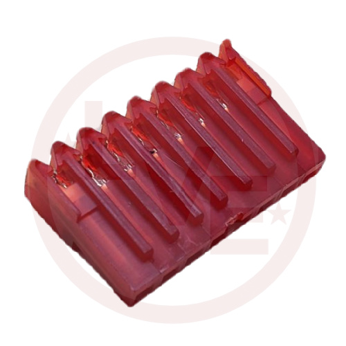 AMP 640440-8 TERMINAL HEADER 8 POS RECEPTACLE 22 AWG .100"P MTA-100 RED
