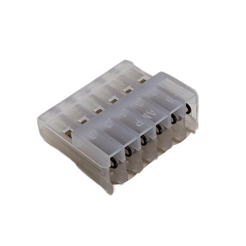TERMINAL HEADER 6 POS RECEPTACLE 24 AWG .100"P MTA-100 WHITE