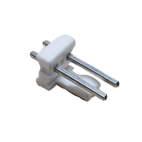 CONNECTOR HEADER 2 POS MALE VERTICAL THROUGH HOLE .156"P TIN NATURAL