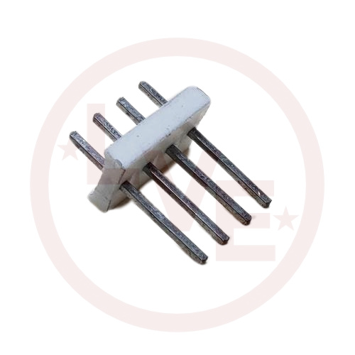 CONNECTOR HEADER 4 POS MALE VERTICAL THROUGH HOLE .100"P TIN NATURAL