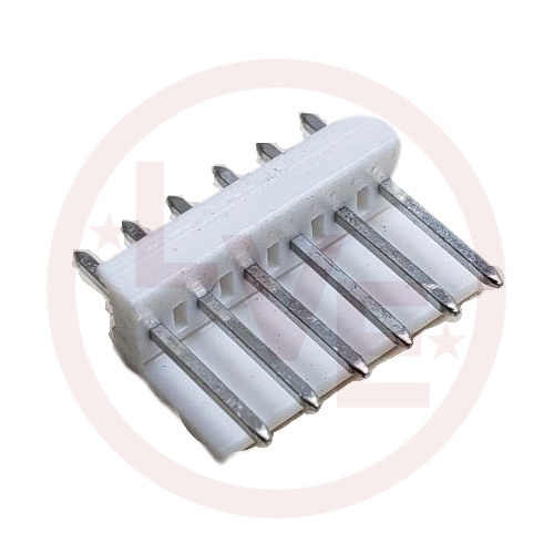 CONNECTOR HEADER 6 POS MALE VERTICAL THROUGH HOLE .100"P TIN NATURAL