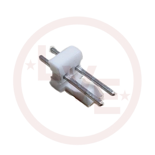 CONNECTOR HEADER 2 POS MALE VERTICAL THROUGH HOLE TIN NATURAL
