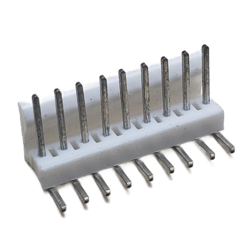CONNECTOR HEADER 9 POS MALE VERTICAL RIGHT ANGLE THROUGH HOLE .100"P TIN NATURAL
