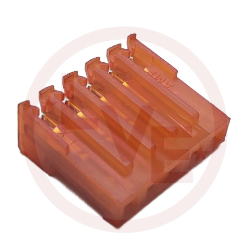 AMP 640599-5 CONNECTOR RECEPT 5 POS FEMALE IDC 18 AWG MTA-156 ORANGE
