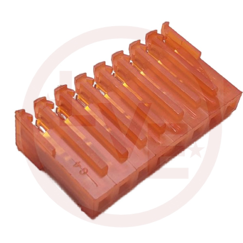 AMP 640599-8 CONNECTOR RECEPT 8 POS FEMALE IDC 18 AWG MTA-156 ORANGE