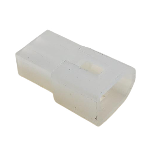 CONNECTOR 2 POS PLUG HSG COMMERCIAL .62" PIN &amp; SOCKET NATURAL W/DETENT LOCK