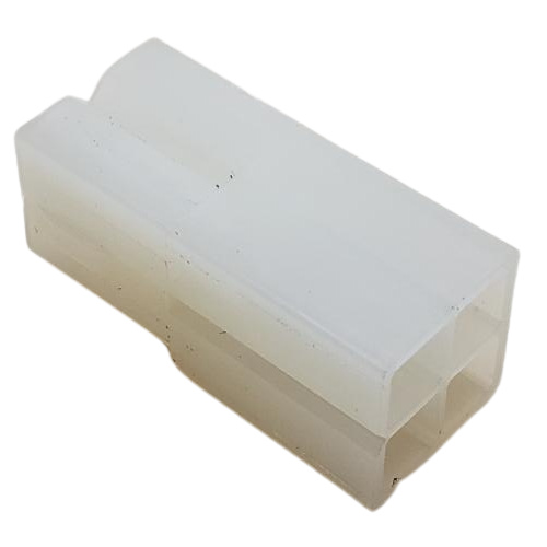 CONNECTOR 4 POS RECEPTACLE HSG COMMERCIAL .62" PIN &amp; SOCKET NATURAL W/DETENT LOCK