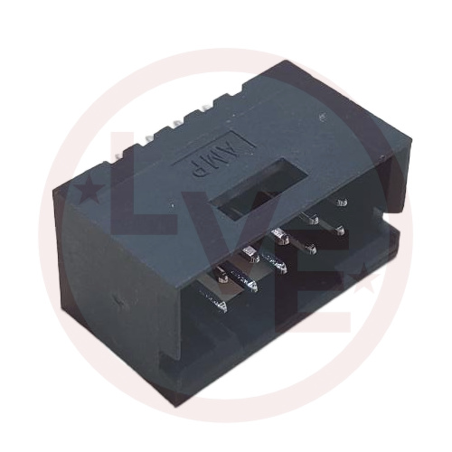 AMP 87589-1 CONNECTOR HEADER 10 POS MALE VERTICAL BLACK .100"P TIN