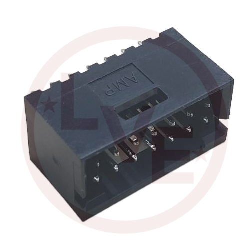 AMP 87589-3 CONNECTOR HEADER 14 POS MALE VERTICAL BLACK .100"P TIN