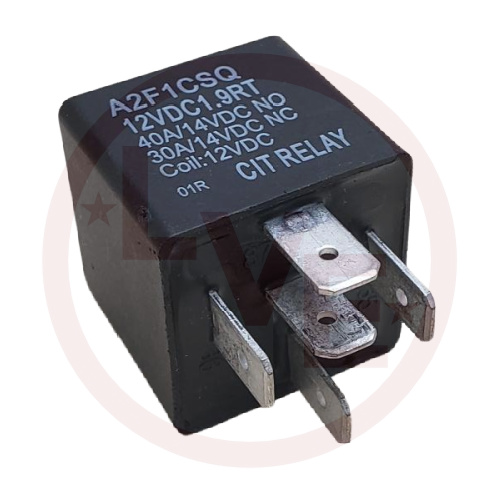 CIT A2F1CSQ12VDC1.9RT RELAY 12VDC 40A SPDT SEALED W/RESISTOR 5-TERM Q.C.
