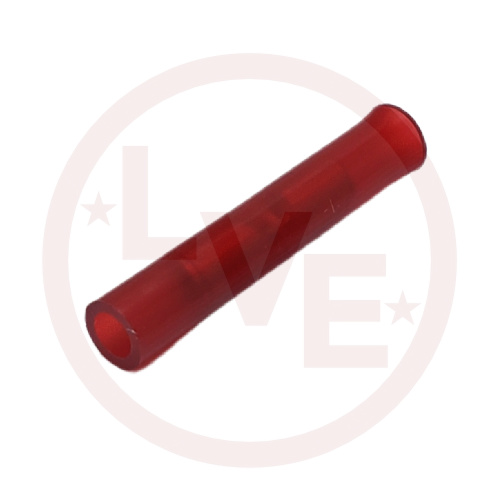 PANDUIT BSN18-M TERMINAL BUTT SPLICE 22-18 AWG INSULATED RED NYLON
