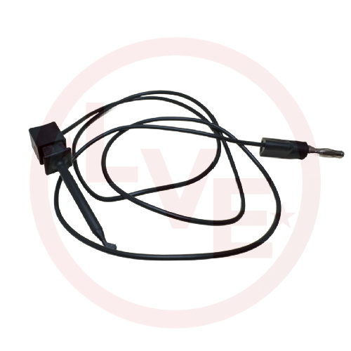 TEST LEAD BANANA PLUG TO GRABBER 24" BLACK