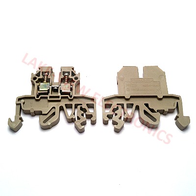 CONTA CLIP 1030.2 TERMINAL BLOCK 2POS TS 15 DIN RAIL MOUNT BEIGE
