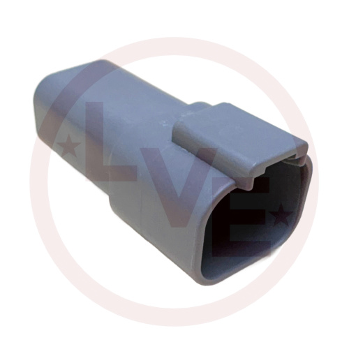 CONNECTOR 4 POS RECEPTACLE HOUSING GRAY