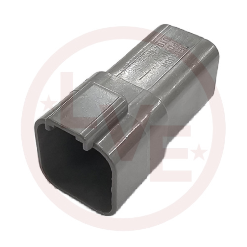 CONNECTOR 6 POS RECEPTACLE HOUSING GRAY