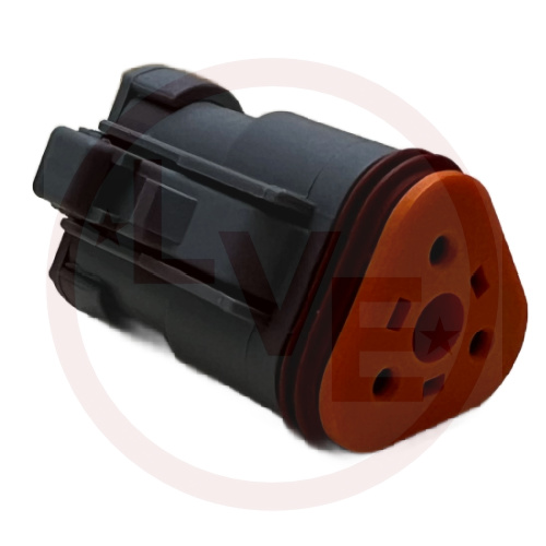 CONNECTOR 3 POS PLUG HOUSING GRAY
