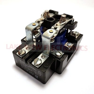 DELTROL 20241-83 RELAY 120VAC 30A DPDT OPEN FRAME SCREW TYPE HEAVY DUTY POWER RELAY