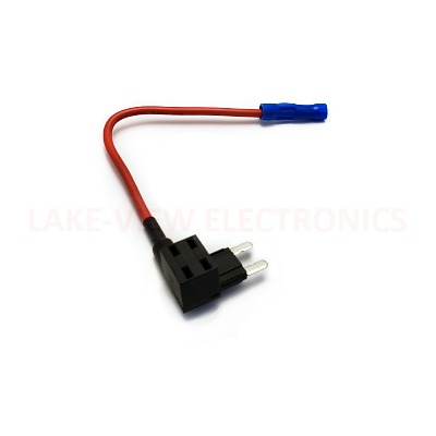 FUSE HOLDER IN-LINE W/BUTT SPLICE 15A-30A 32VDC