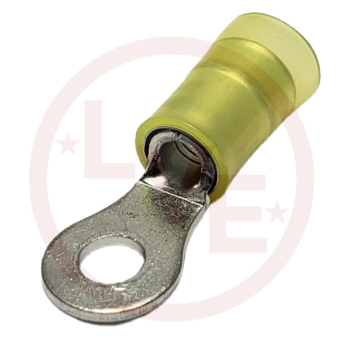 PANDUIT PN10-8R-D TERMINAL RING 12-10 AWG #8 STUD INSULATED YELLOW