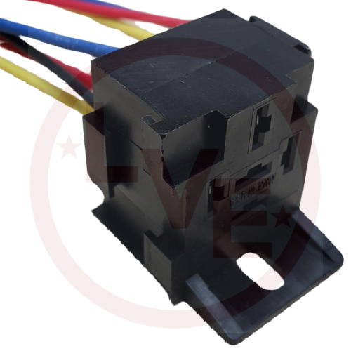 CUSTOM CONNECTOR PW-BR05-FW-00004 RELAY SOCKET SPDT 5 POS 12" LEADS W/BRK