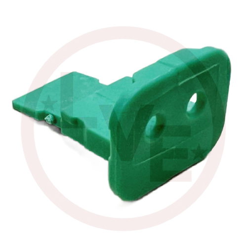 TE CONN W2S-P012 CONNECTOR WEDGELOCK GREEN FOR DT 2 PIN