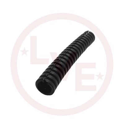 LOOM 1/4&quot; NYLON W/O GRAY STRIPE SLIT BLACK