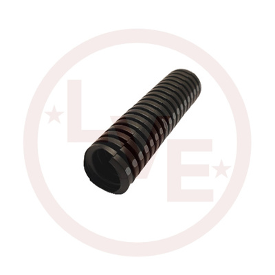 LOOM 7/16&quot; NYLON W/GRAY STRIPE SLIT BLACK