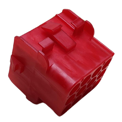 CONNECTOR 12 POS RECEPTACLE HSG 94V-2 UNI-MATE RED .250"P