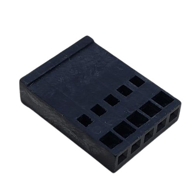 CONNECTOR 5 POS LOCKING RECEPTACLE HSG .100"P BLACK