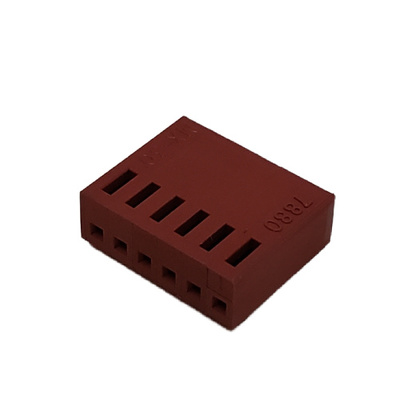 CONNECTOR RECEPTACLE 6 POS HIGH PRESSURE CRIMP TERMINAL HSG .100P