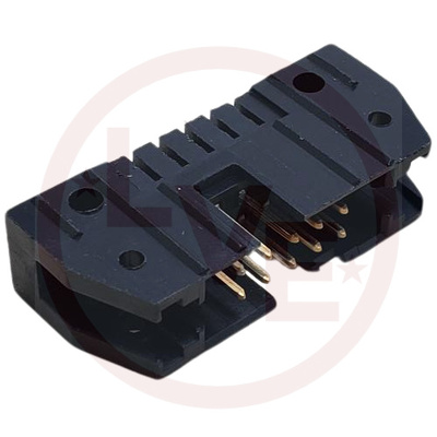 AMP 102154-1 CONNECTOR HEADER 10 POS VERT CENTER POLARIZATION .100"P BLACK