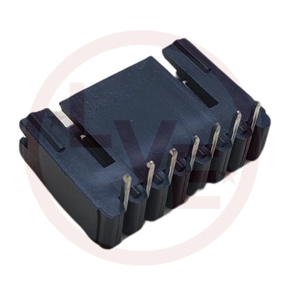 CONNECTOR HEADER 7 POS RIGHT ANGLE VERT .100"P BLACK