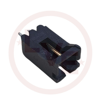 AMP 103638-1 CONNECTOR HEADER 2 POS VERT .100"P 15AU BLACK