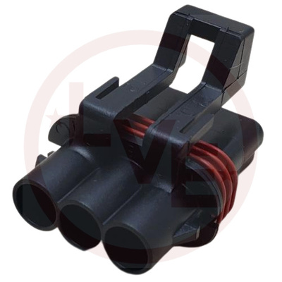 CONNECTOR 3 POS FEMALE M/P 280 SERIES BLACK