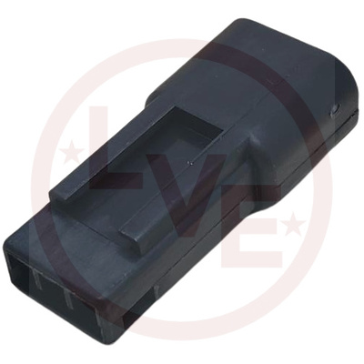CONNECTOR 3 POS MALE M/P 150 SERIES BLACK