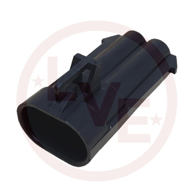 PACKARD 12065863 CONNECTOR 2 POS MALE METRI-PACK 480 SERIES BLACK