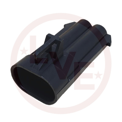 CONNECTOR 2 POS MALE METRI-PACK 480 SERIES BLACK