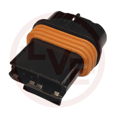 CONNECTOR 2 POS FEMALE METRI-PACK 630 SERIES BLACK