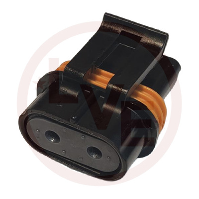 CONNECTOR 2 POS FEMALE METRI-PACK 630 SERIES BLACK