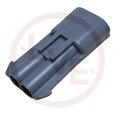 CONNECTOR 2 POS MALE METRI-PACK 280 SERIES GRAY