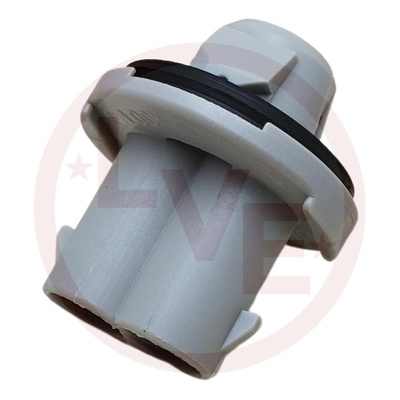 CONNECTOR 2 POS FEMALE LAMP SOCKET GRAY