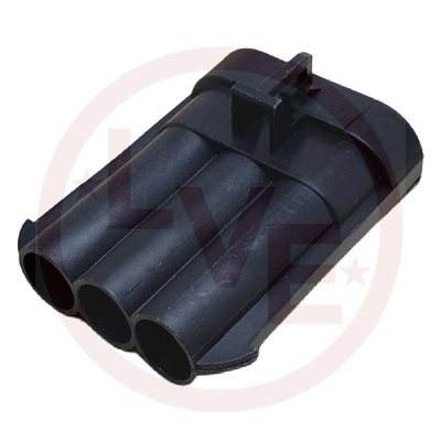 CONNECTOR 3 POS MALE METRI-PACK 630 SERIES BLACK